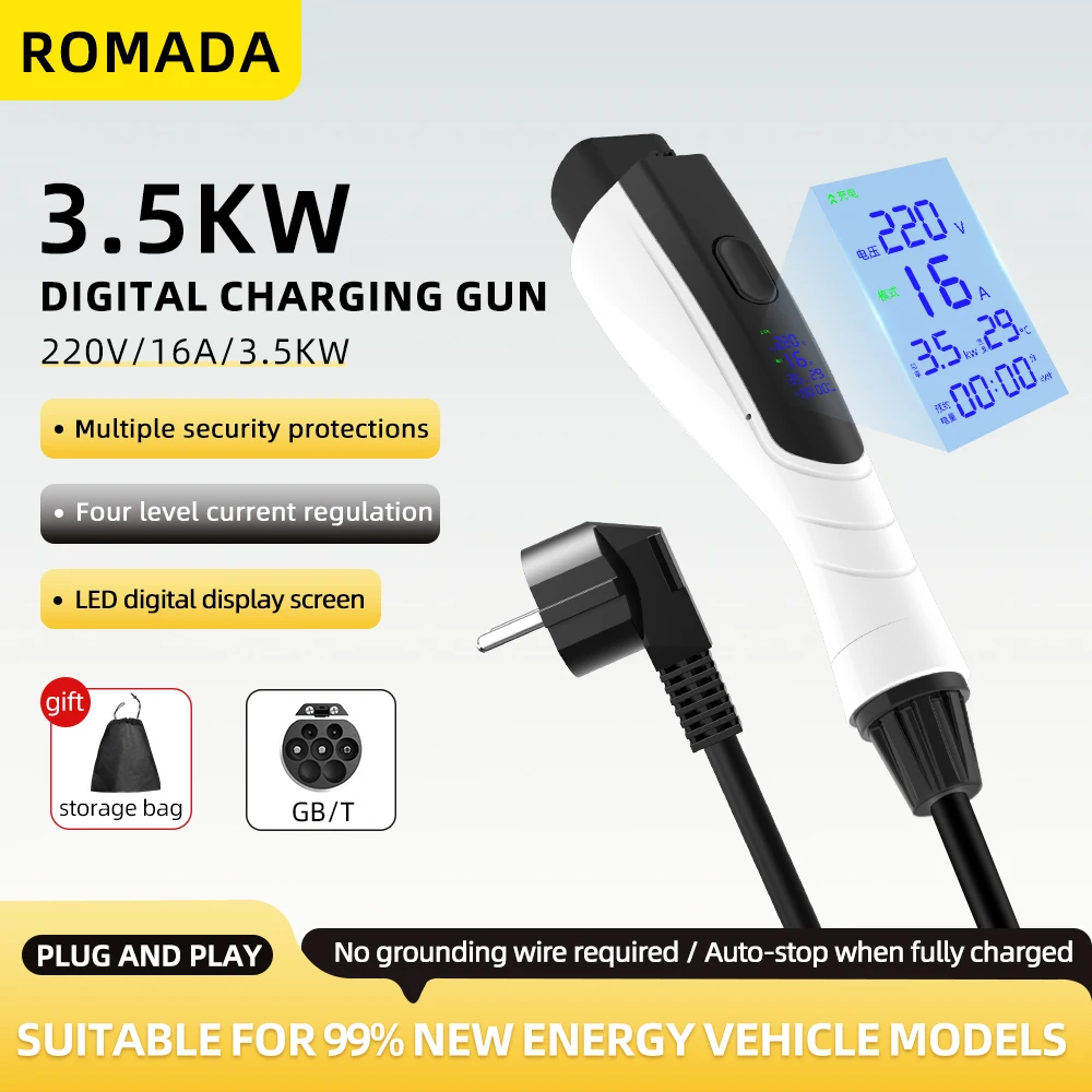 Ev Charger Adapter - NOWA przenośna ładowarka EV 3,5 kW
